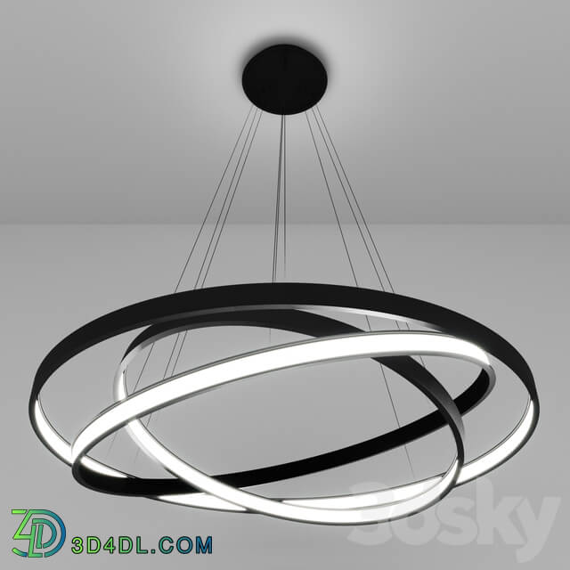 Chandelier - Pendant lamp ULIGHT haloin _3 rings_