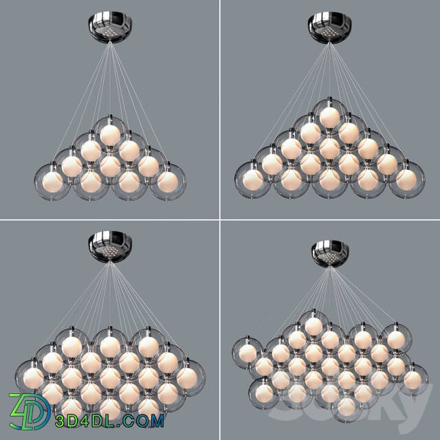 Chandelier - LampsShop.com L1065 Chandeliers Trendy Bubbles