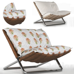 Arm chair - Folding chair with autumn pillow 
