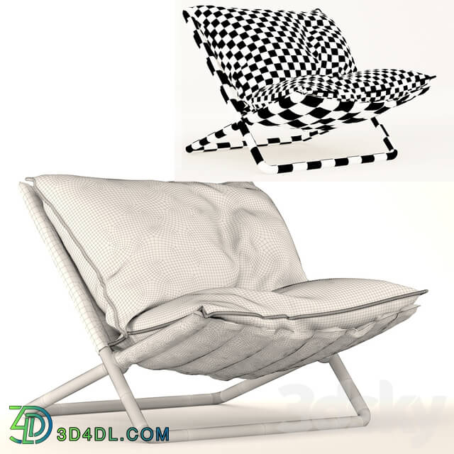 Arm chair - Folding chair with autumn pillow