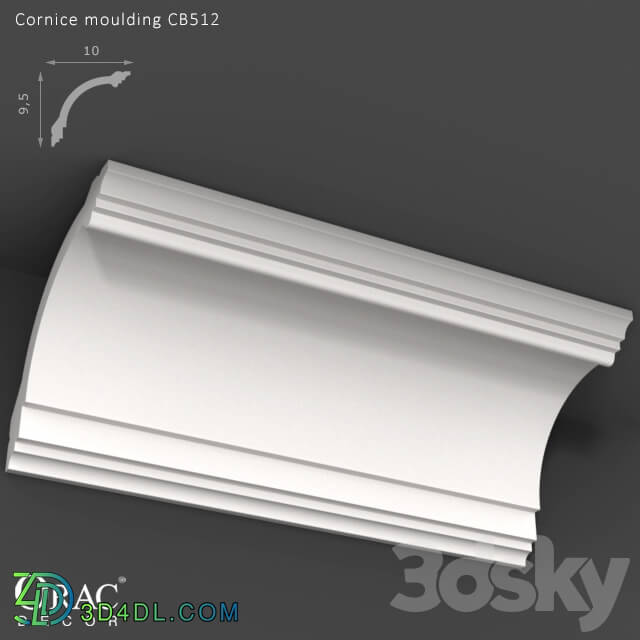 Decorative plaster - OM Cornice Orac Decor CB512