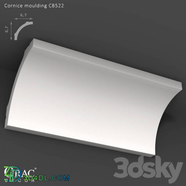 Decorative plaster - OM Cornice Orac Decor CB522