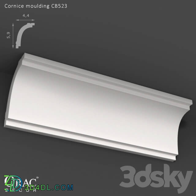 Decorative plaster - OM Cornice Orac Decor CB523
