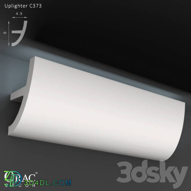 Decorative plaster - OM Uplighter Orac Decor C373