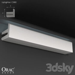 Decorative plaster - OM Concealed overhead lighting Orac Decor C380 