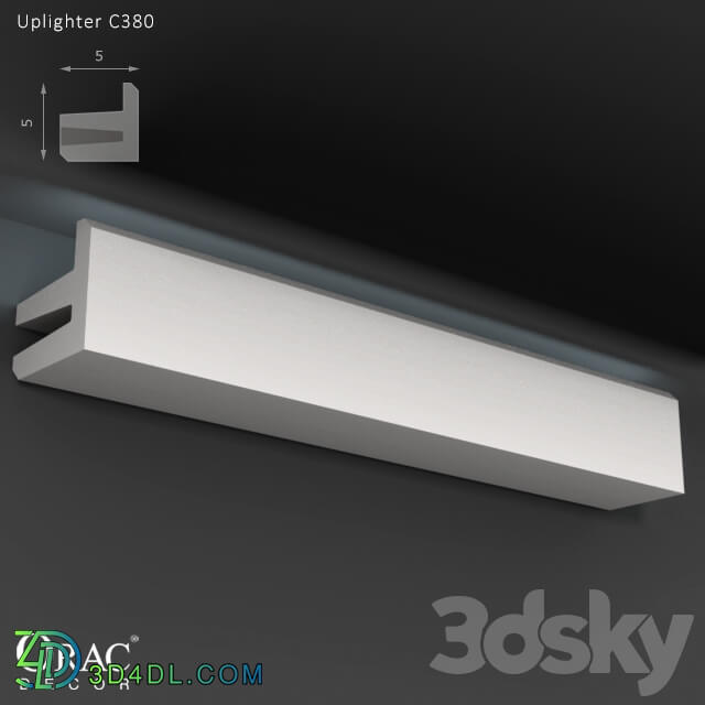 Decorative plaster - OM Concealed overhead lighting Orac Decor C380