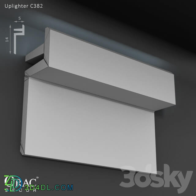 Decorative plaster - OM Uplighter Orac Decor C382