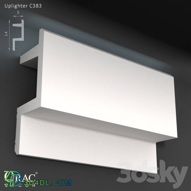 Decorative plaster - OM Uplighter Orac Decor C383