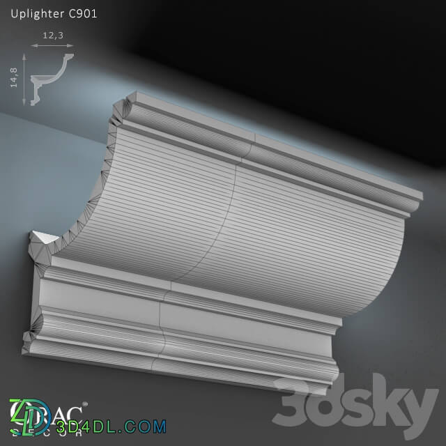 Decorative plaster - OM Uplighter Orac Decor C901