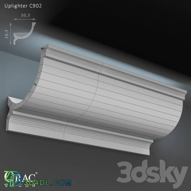 Decorative plaster - OM Uplighter Orac Decor C902