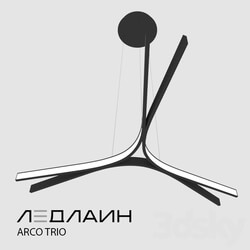Chandelier - Luminaire Arc Arco Trio _ Ledline 