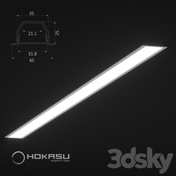 Technical lighting - Recessed linear luminaire HOKASU 3525 IN 