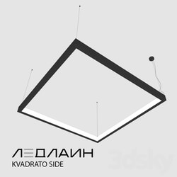 Technical lighting - Square Luminaire Kvadrato Dentro _ Ledline 