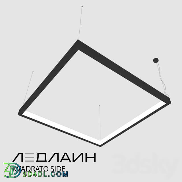 Technical lighting - Square Luminaire Kvadrato Dentro _ Ledline