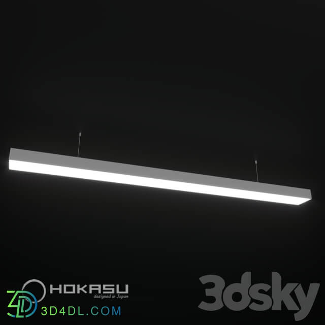 Ceiling lamp - Linear luminaire HOKASU 75_35 _suspended_