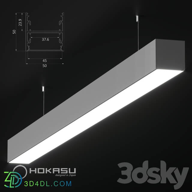 Technical lighting - Linear lamp HOKASU S50 Up _ Down _suspended_