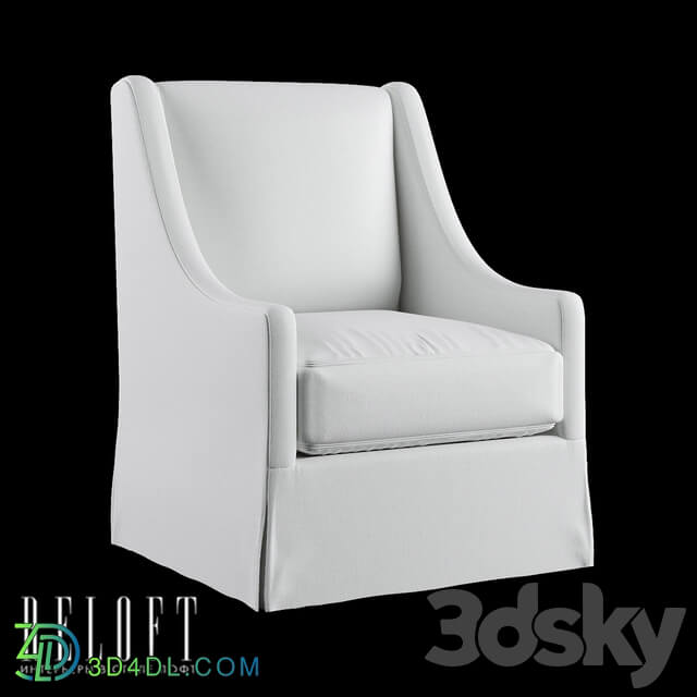 Arm chair - High-Back Slope Arm Swivel Rocking Chair