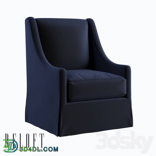 Arm chair - High-Back Slope Arm Swivel Rocking Chair