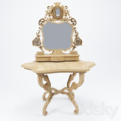 Dressing table - Antique dressing table with mirror 
