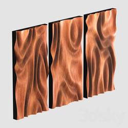 Other decorative objects - Carved wood panels 