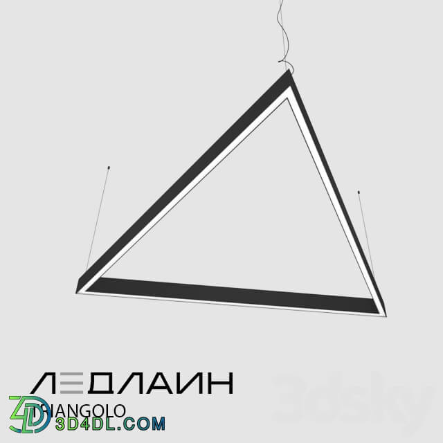 Technical lighting - Triangular Lamp Triangolo _ Ledline