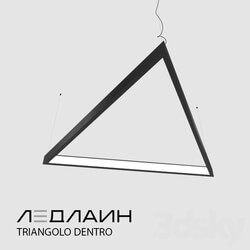 Technical lighting - Triangular Lamp Triangolo Dentro _ Ledline 