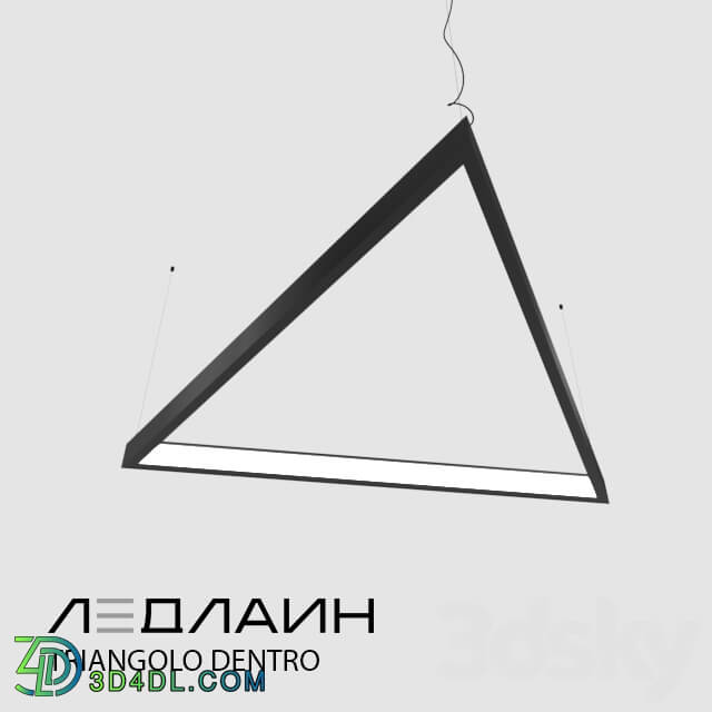 Technical lighting - Triangular Lamp Triangolo Dentro _ Ledline