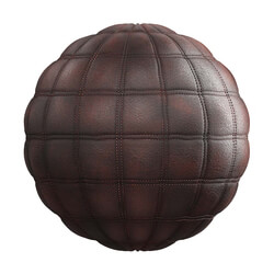 CGaxis Textures Physical 2 Fabrics quilted brown leather 26 84 