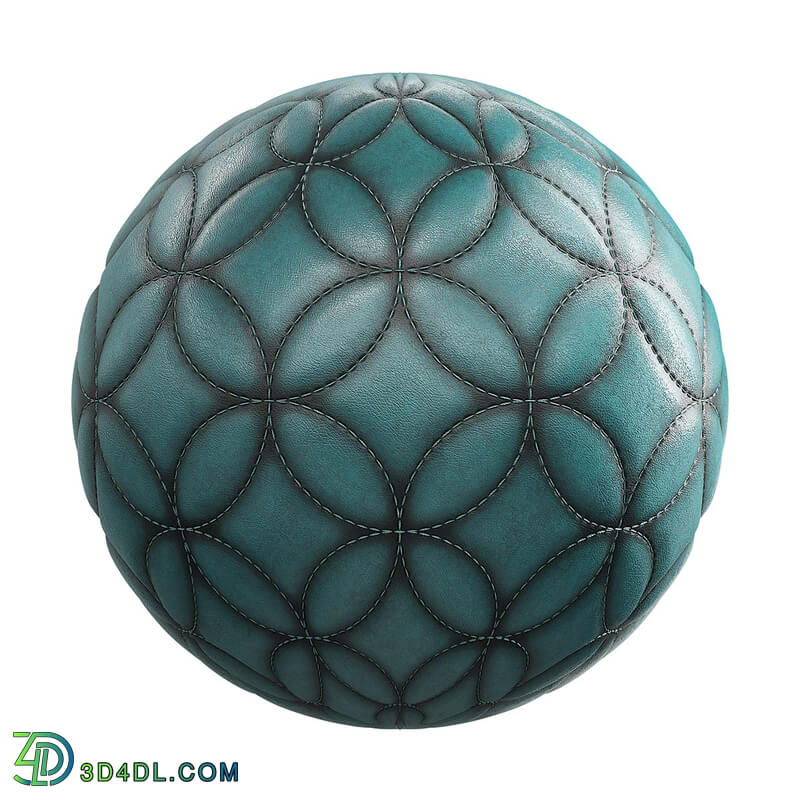 CGaxis Textures Physical 2 Fabrics quilted cyan leather 26 95