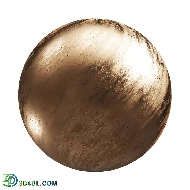 CGaxis Textures Physical 2 Metals damaged brass metal 26 43