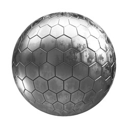 CGaxis Textures Physical 2 Metals hexagonal metal tiles 26 49 