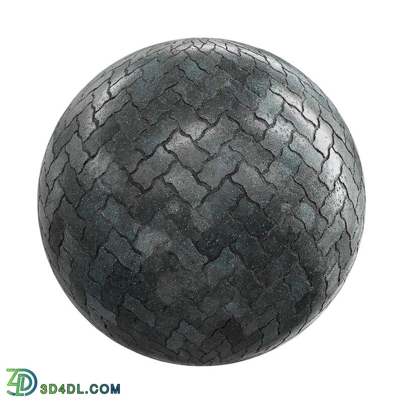 CGaxis Textures Physical 2 Pavemetns dark shiny pavement 25 35