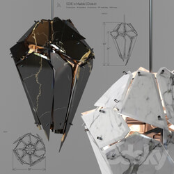 Edie marble chandelier Pendant light 3D Models 