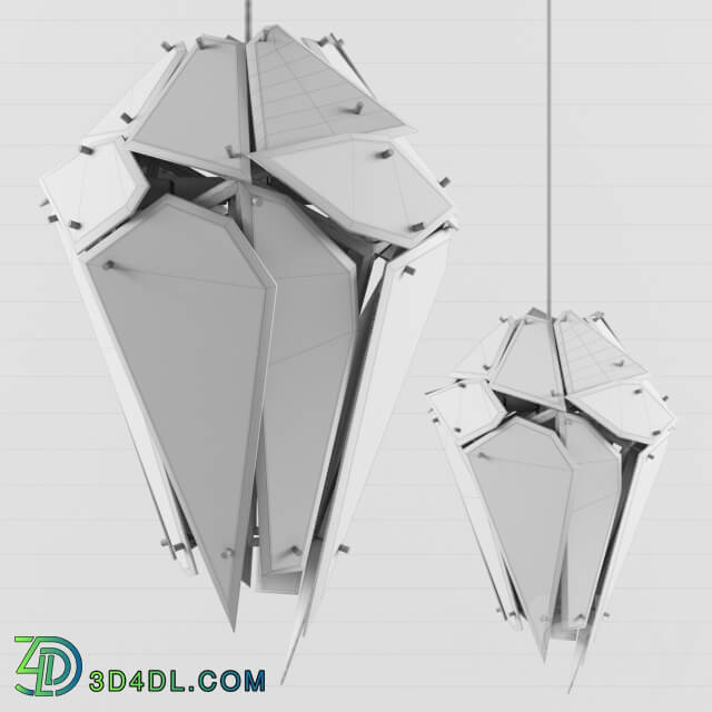 Edie marble chandelier Pendant light 3D Models