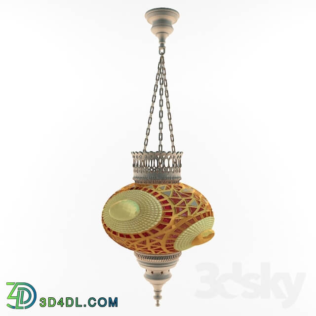 Ceiling light - Eastern lamp with glass