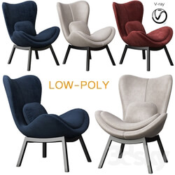 Calligaris Lazy Armchair low poly  