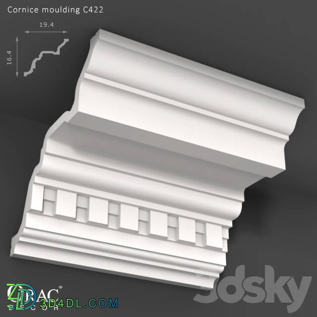 Decorative plaster - OM Cornice Orac Decor C422