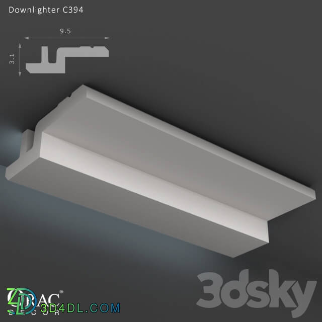 Decorative plaster - OM Downlighter Orac Decor C394