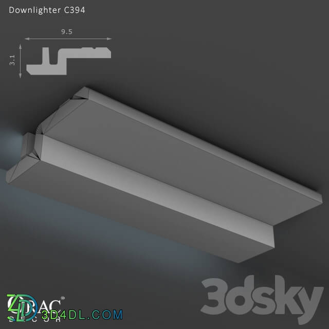 Decorative plaster - OM Downlighter Orac Decor C394