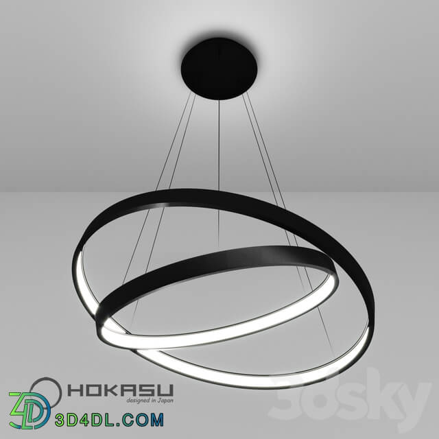 Chandelier - Pendant lamp ULIGHT haloin _2 rings_