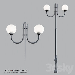 Street lighting - Outdoor decorative cast lighting pole Segezha 09 