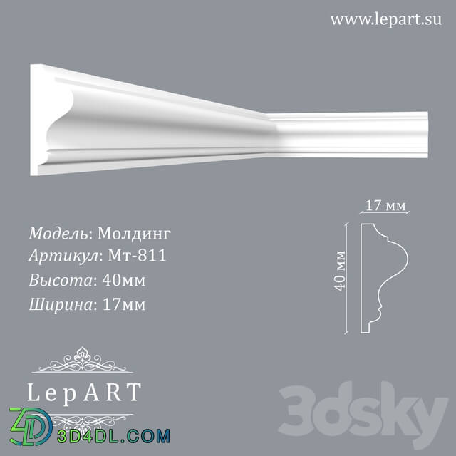 Decorative plaster - Lepart Molding MT-811 OM