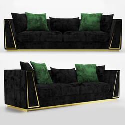 Sofa - Modern black sofa 