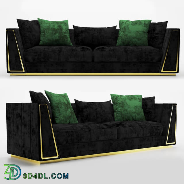 Sofa - Modern black sofa