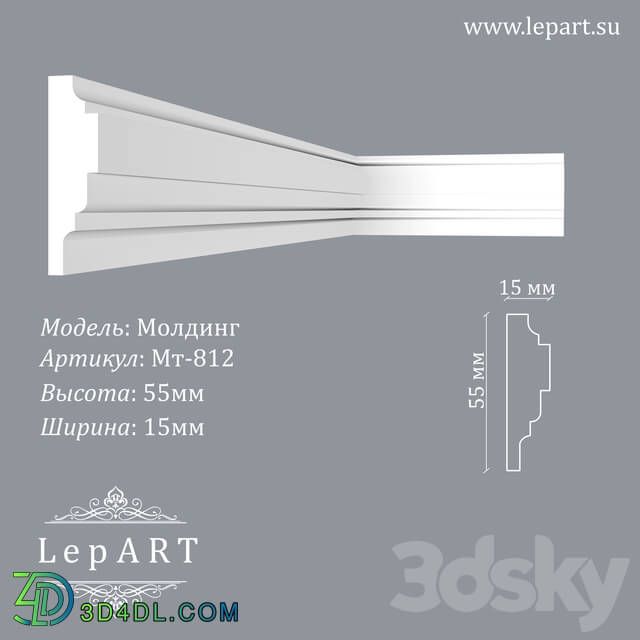Decorative plaster - Lepart Molding MT-812 OM