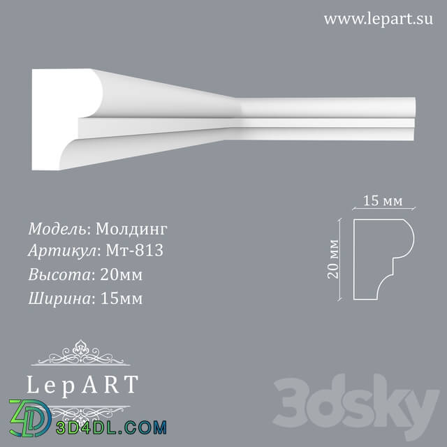 Decorative plaster - Lepart Molding MT-813 OM