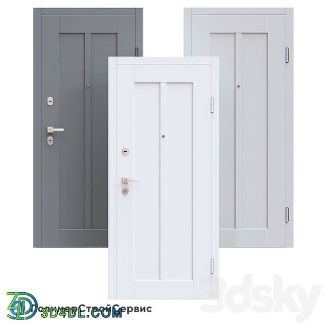 Doors - OM Entrance door Scandinavian style _Skandi-32_ - PSS