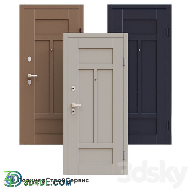 Doors - OM Front door Scandinavian style _Skandi-39_ - MSS