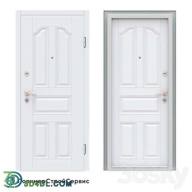Doors - OM Entrance door Neoclassic _Vinorite-27_ - PSS
