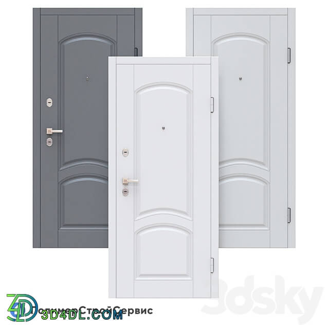 Doors - OM Entrance door Neoclassic _Vinorite-28_ - PSS